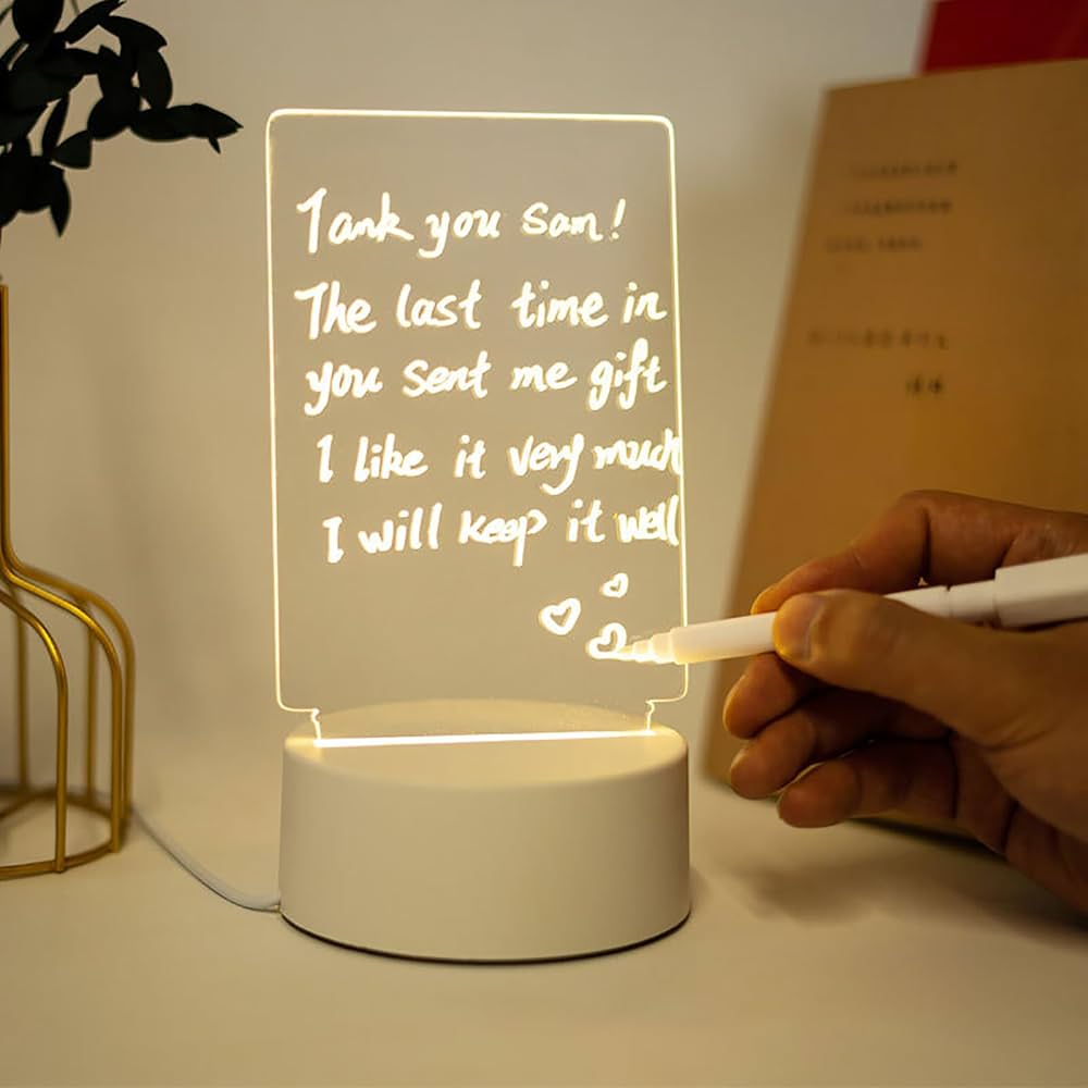 Transparent Luminous LED Night Lights USB Luminous Acrylic Night Light