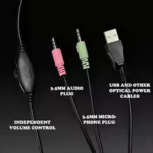 H21 Wired Headphones Compatible With Xbox/PS4/PS5/Switch