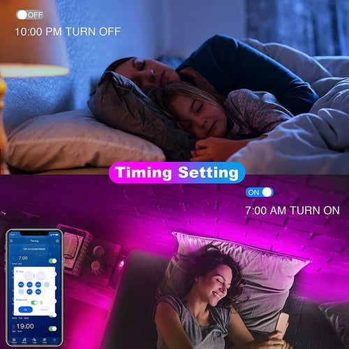 Bluetooth LED Strip Lights Smart SMD 5050 APP Remote Control RBG