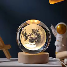 Unique 3D Crystal Ball Night Light Led Lamp