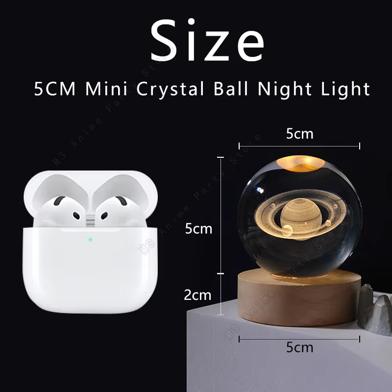 Unique 3D Crystal Ball Night Light Led Lamp
