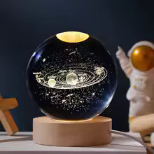 Unique 3D Crystal Ball Night Light Led Lamp